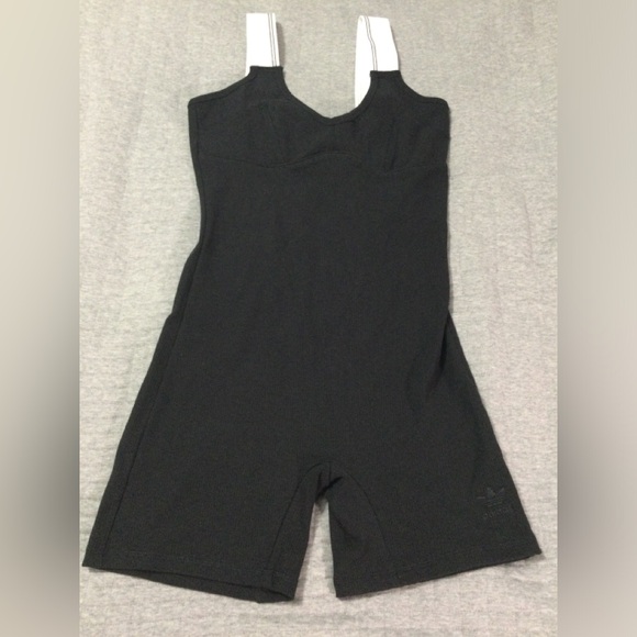 adidas Pants - Adidas Tape Tight Playsuit Black Size M